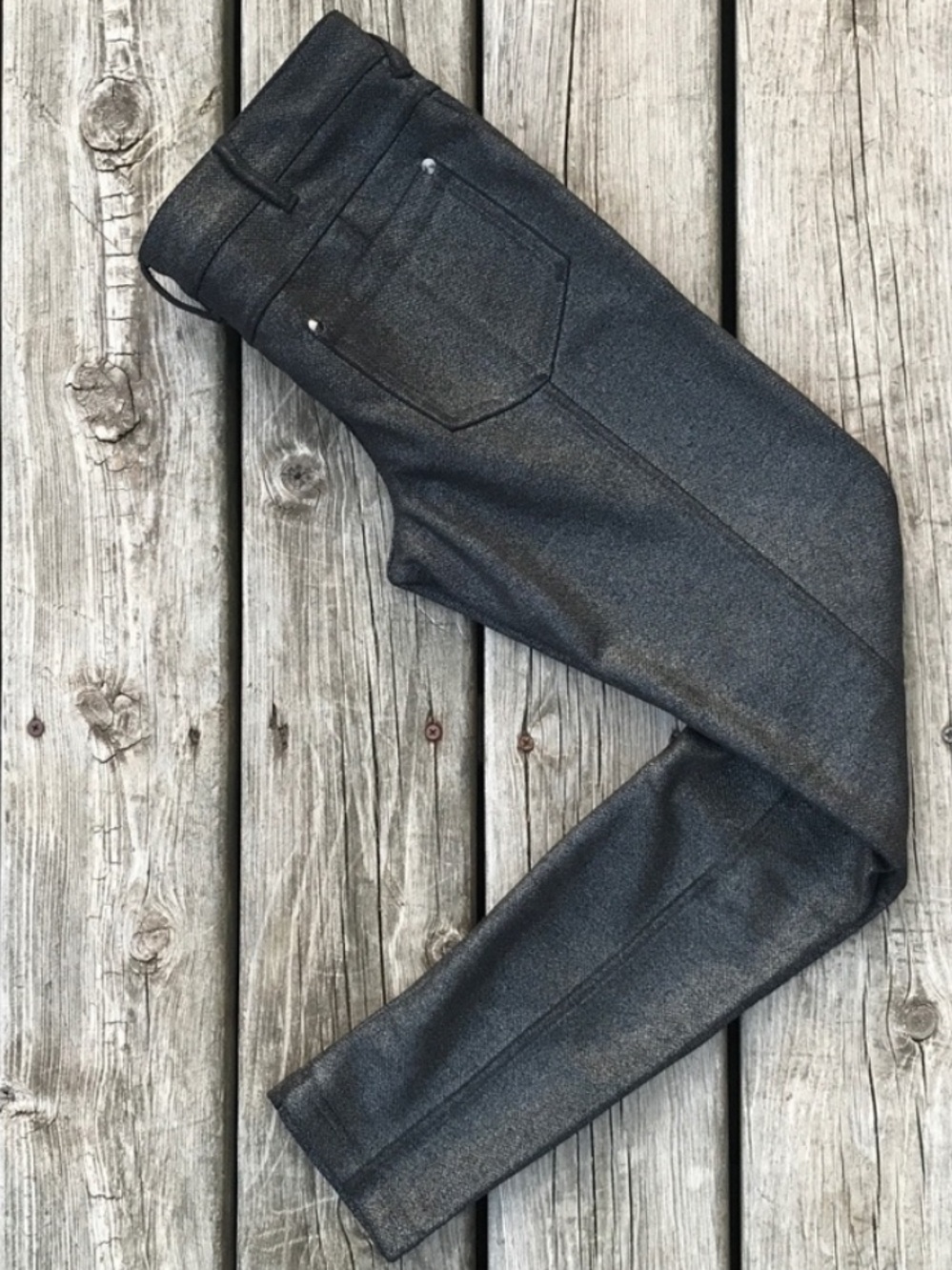 FP NWOT shimmery black skinny’s - Picture 2 of 12
